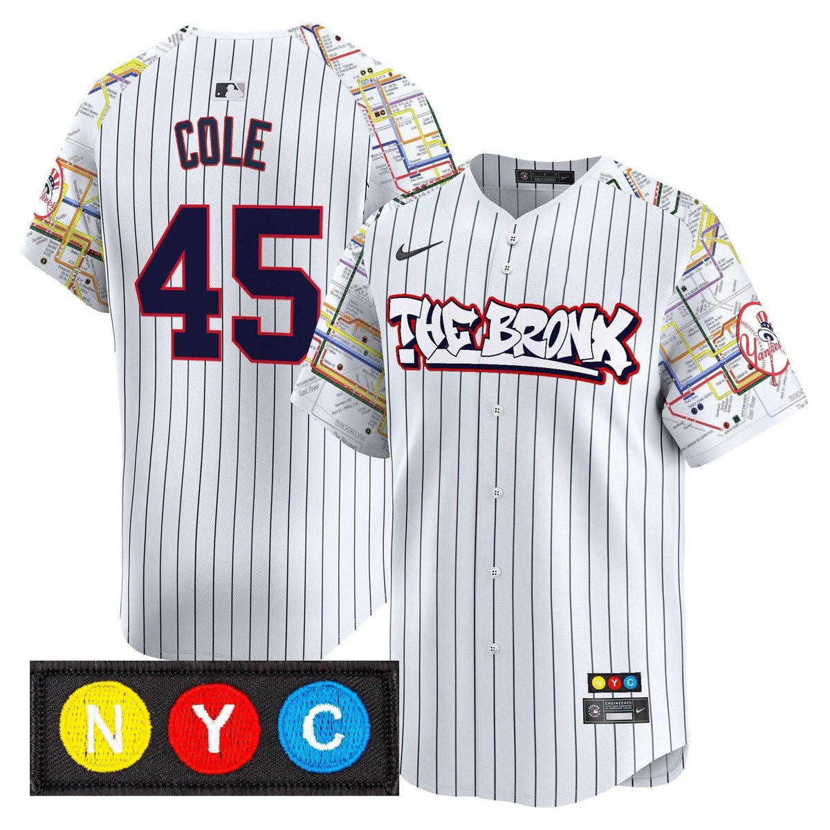 New York Yankees The Bronx Subway Style Vapor Premier Limited Jersey - Stitched