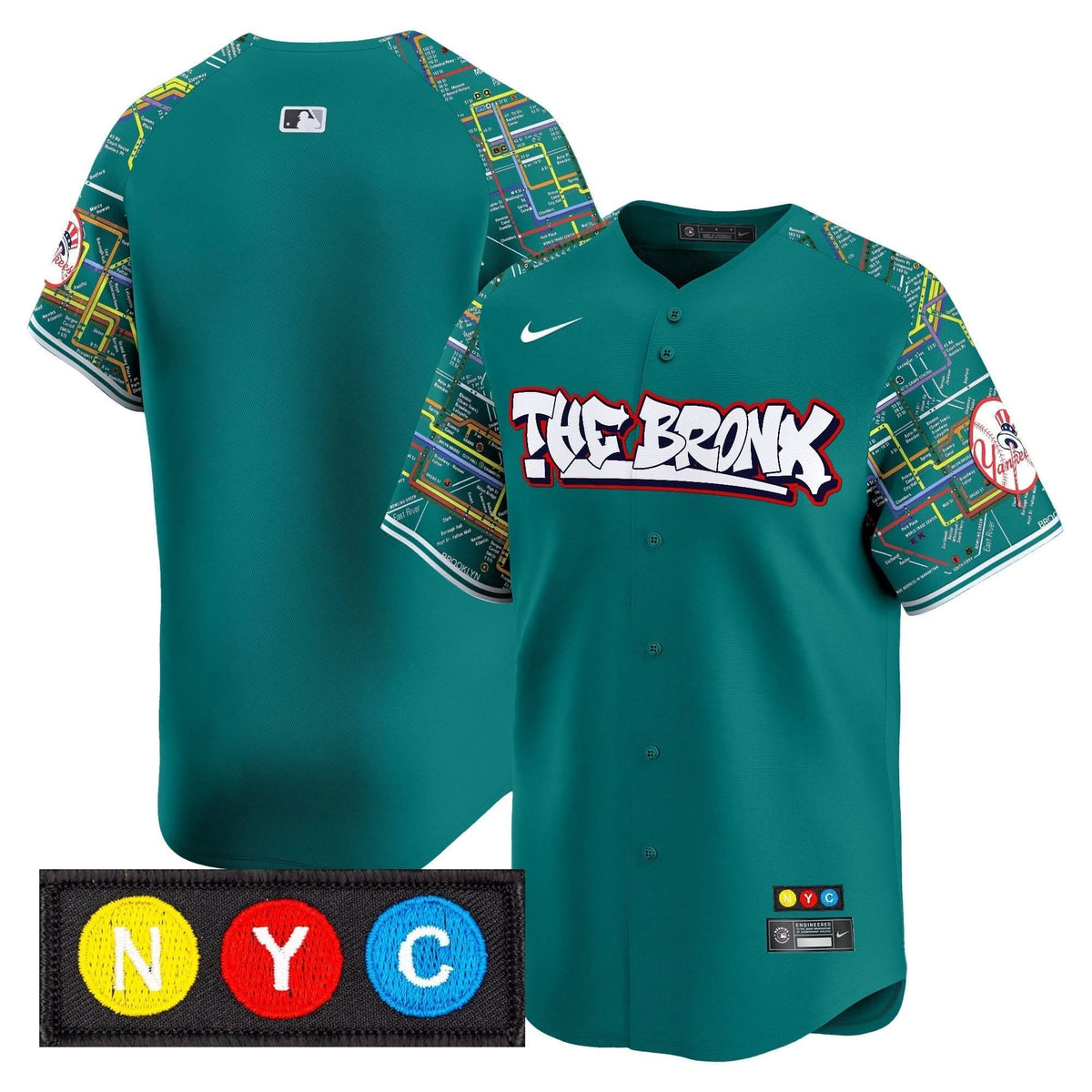 New York Yankees The Bronx Subway Style Vapor Premier Limited Jersey - Stitched