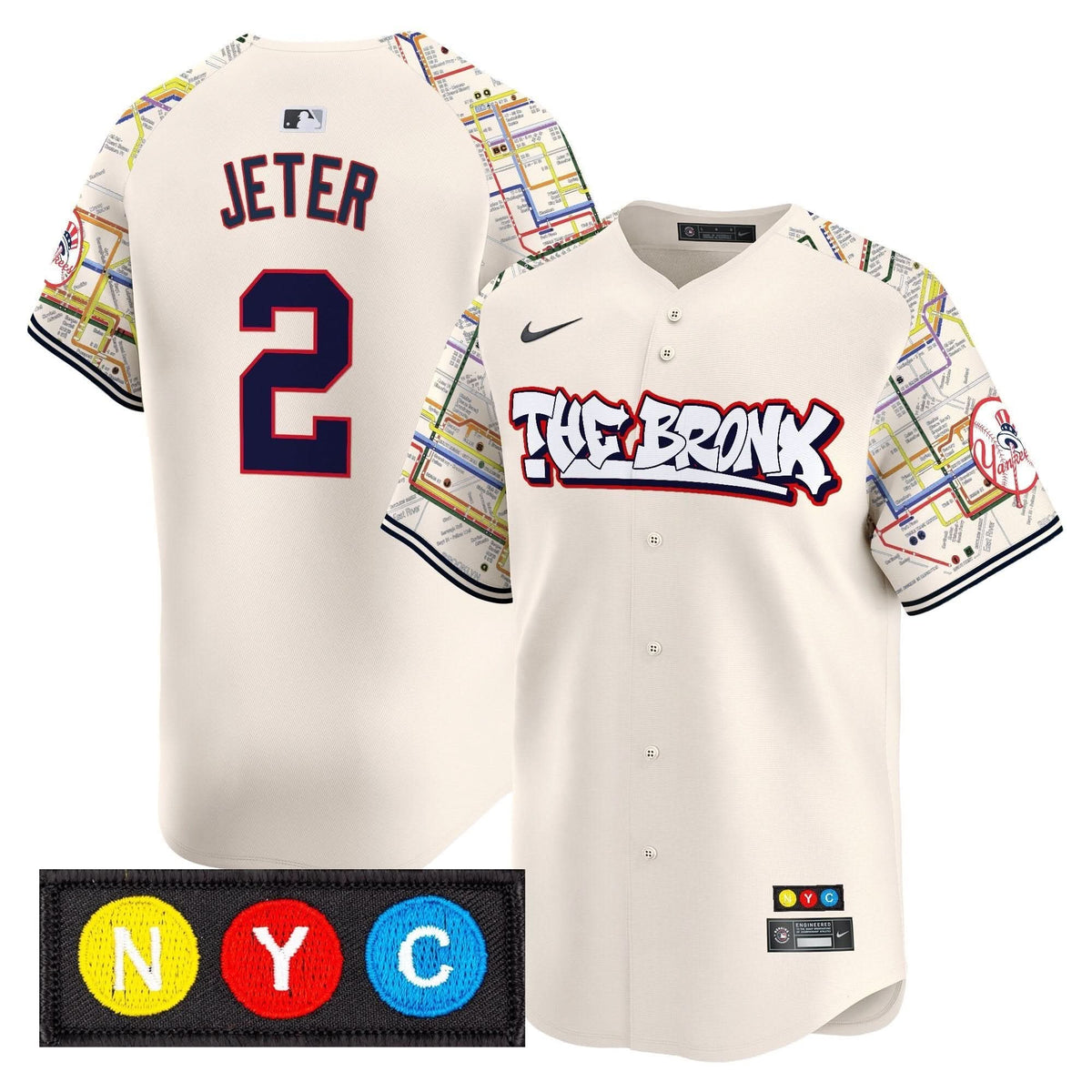New York Yankees The Bronx Subway Style Vapor Premier Limited Jersey - Stitched