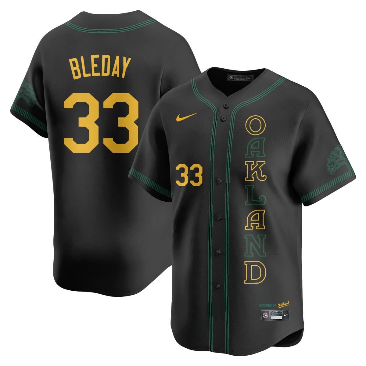 Athletics City Connect Concept Jersey - Stitched