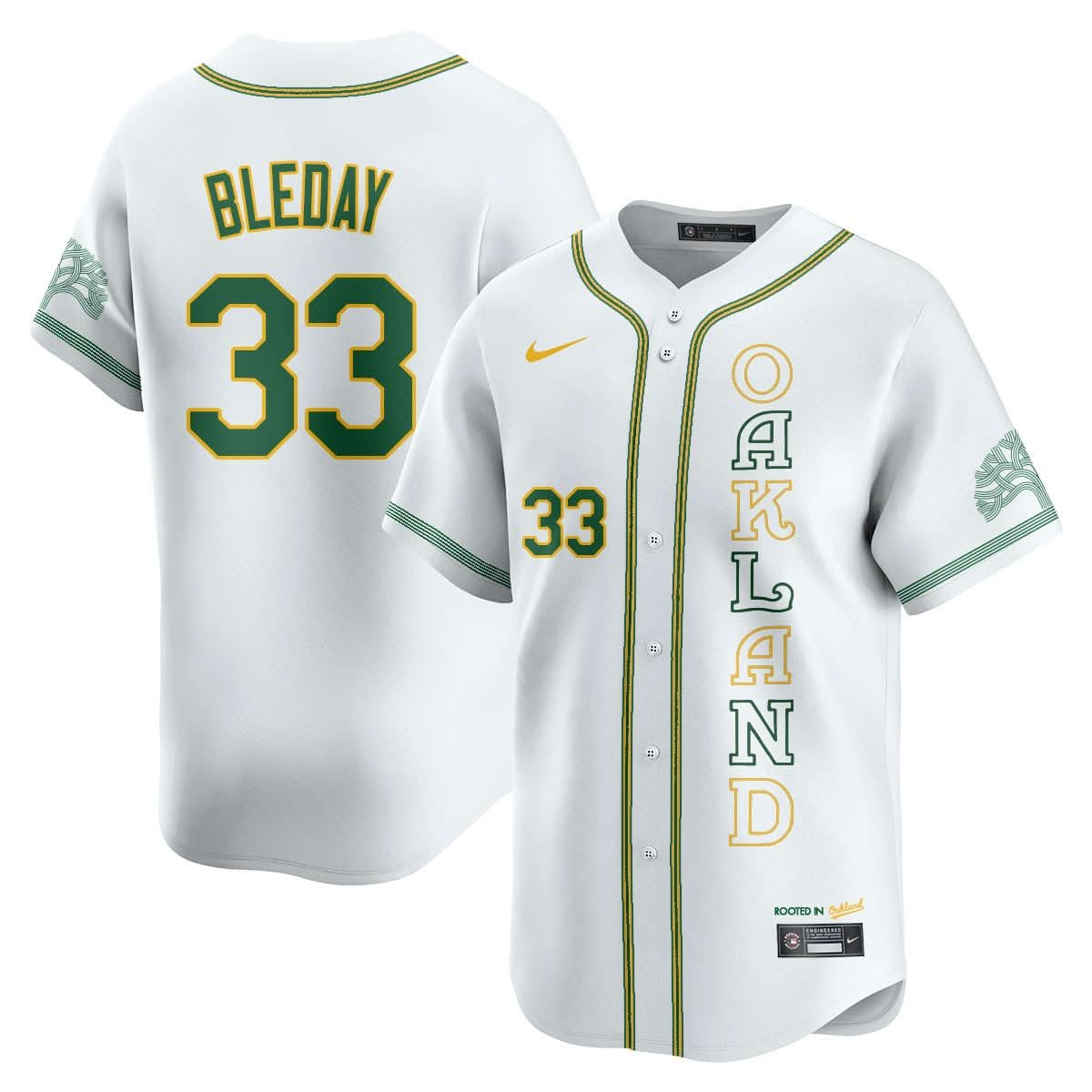 Athletics City Connect Concept Jersey - Stitched