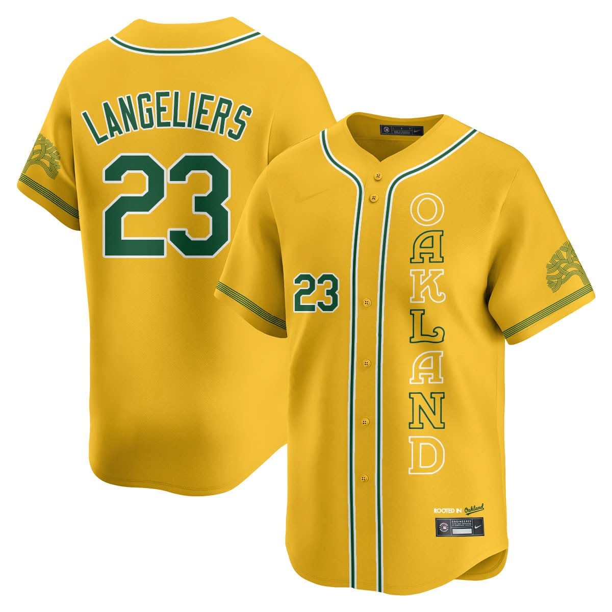 Athletics City Connect Concept Jersey - Stitched