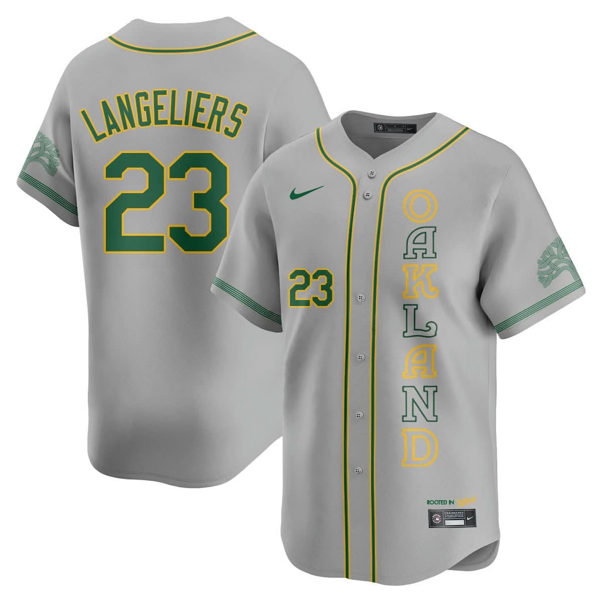 Athletics City Connect Concept Jersey - Stitched
