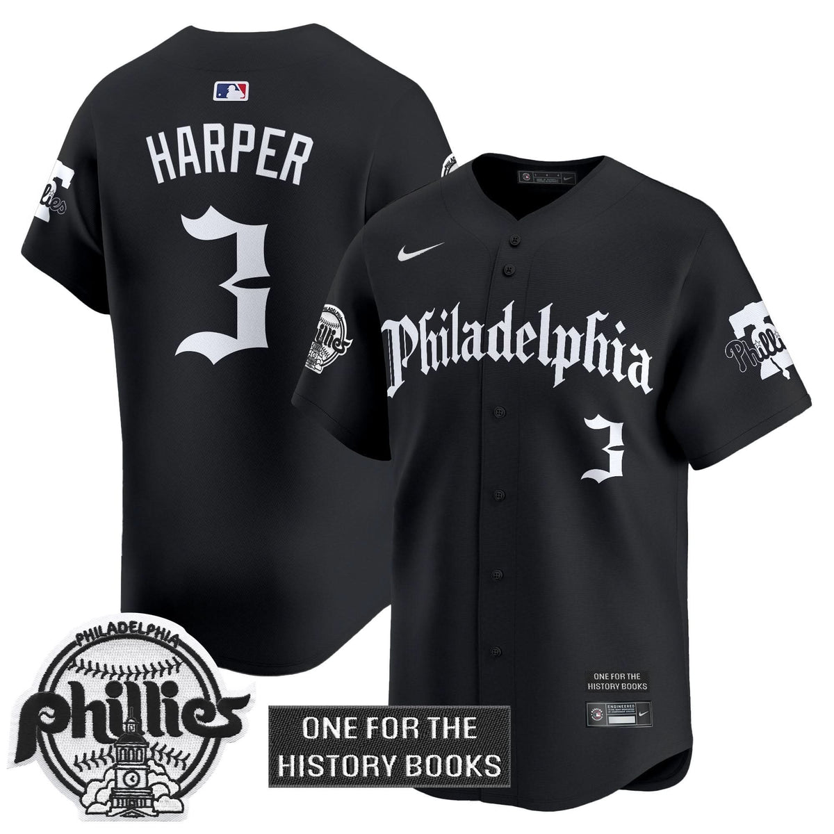 Philadelphia Phillies 'Retro Newspaper Edition' Vapor Premier Limited Jersey - Stitched