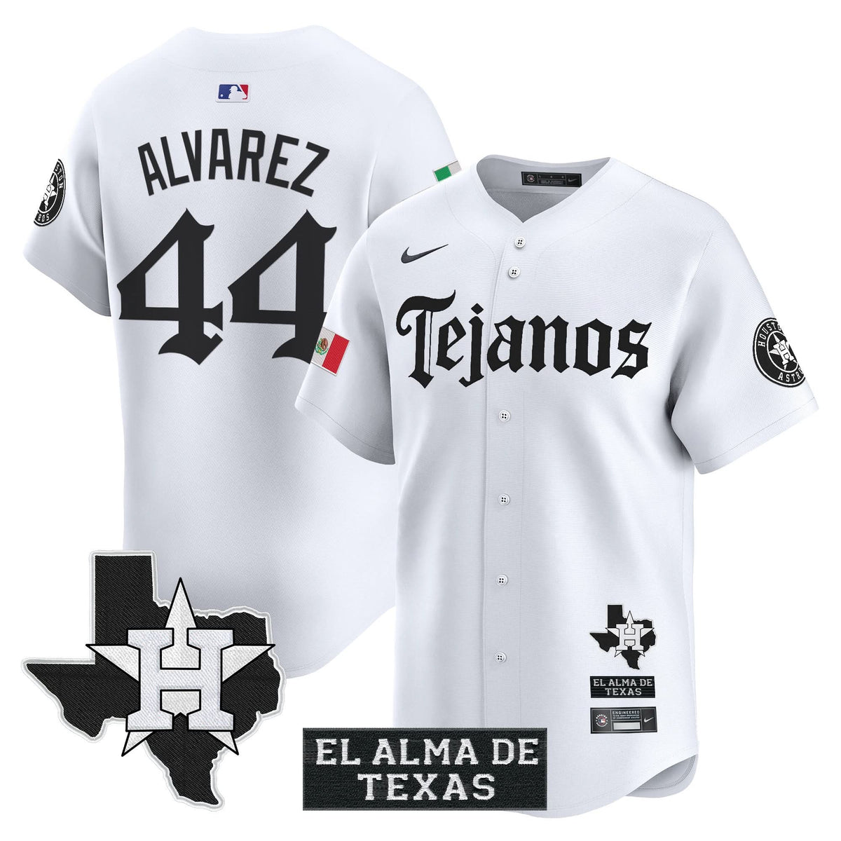 Houston Astros Mexico Tejano Barrio Style Vapor Premier Limited Jersey - Stitched-Cuztomshoes