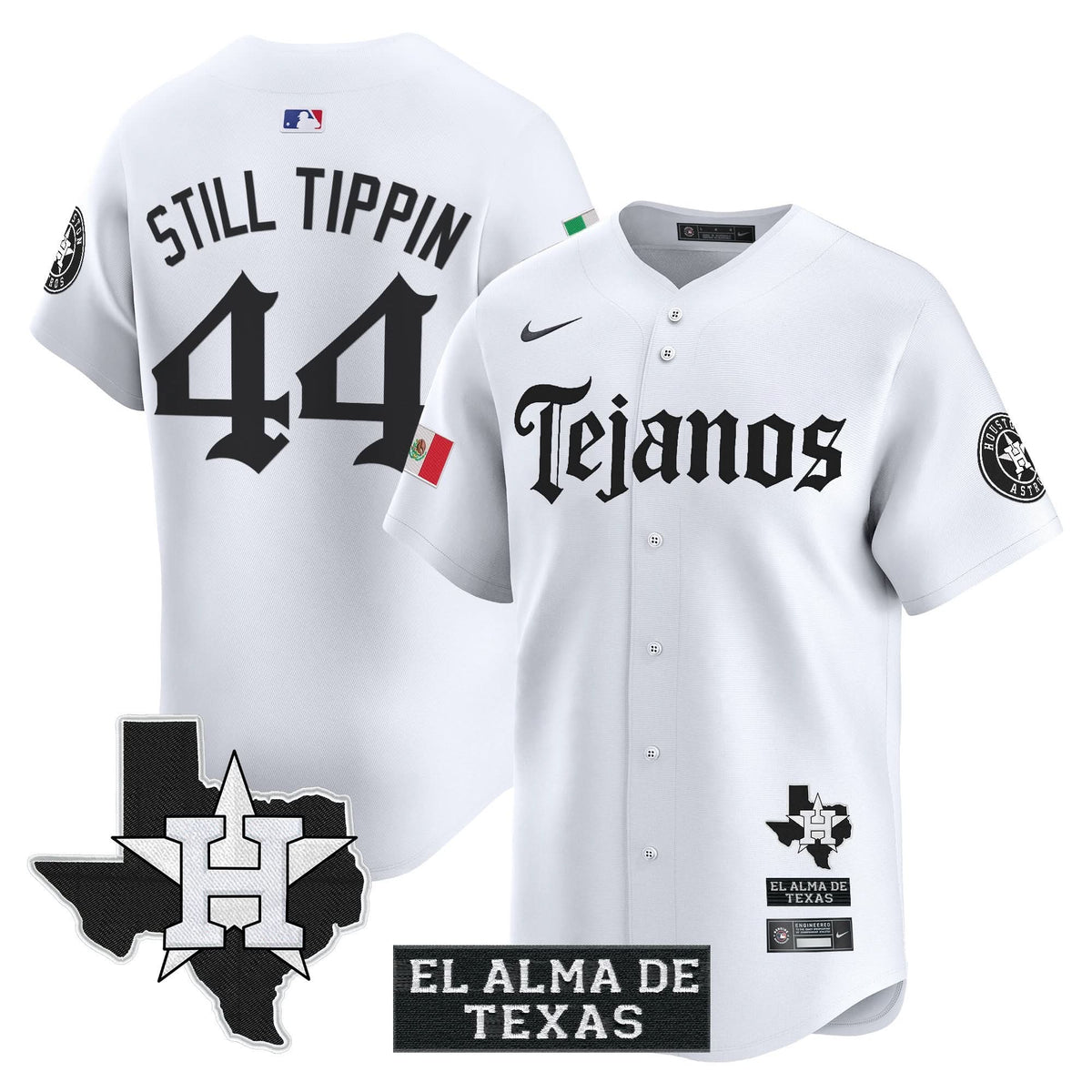 Houston Astros Mexico Tejano Barrio Style Vapor Premier Limited Jersey - Stitched-Cuztomshoes