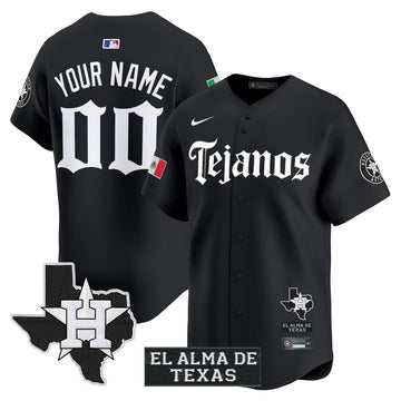 Houston Astros Mexico Tejano Barrio Style Vapor Premier Limited Custom Jersey - Stitched-Cuztomshoes