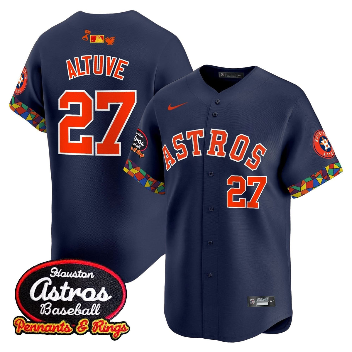 Houston Astros x El Tiempo Cantina Vapor Premier Limited Jersey - Stitched-Cuztomshoes