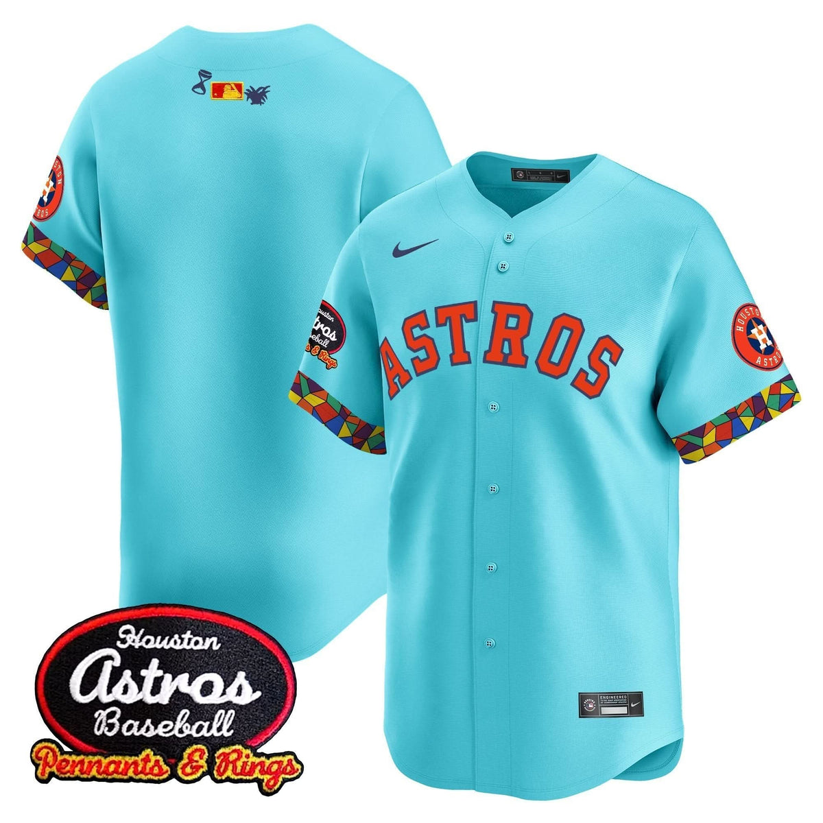 Houston Astros x El Tiempo Cantina Vapor Premier Limited Jersey - Stitched-Cuztomshoes