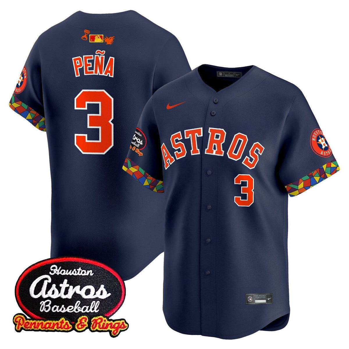 Houston Astros x El Tiempo Cantina Vapor Premier Limited Jersey - Stitched-Cuztomshoes