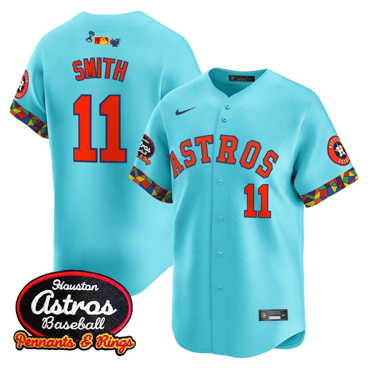 Houston Astros x El Tiempo Cantina Vapor Premier Limited Jersey - Stitched-Cuztomshoes