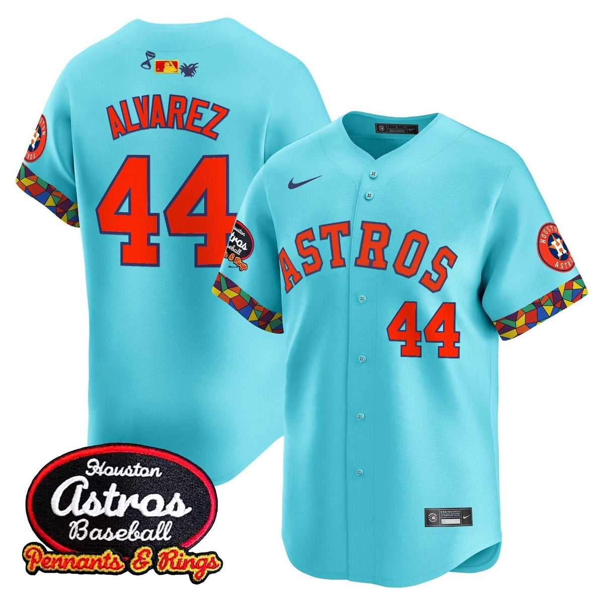 Houston Astros x El Tiempo Cantina Vapor Premier Limited Jersey - Stitched-Cuztomshoes