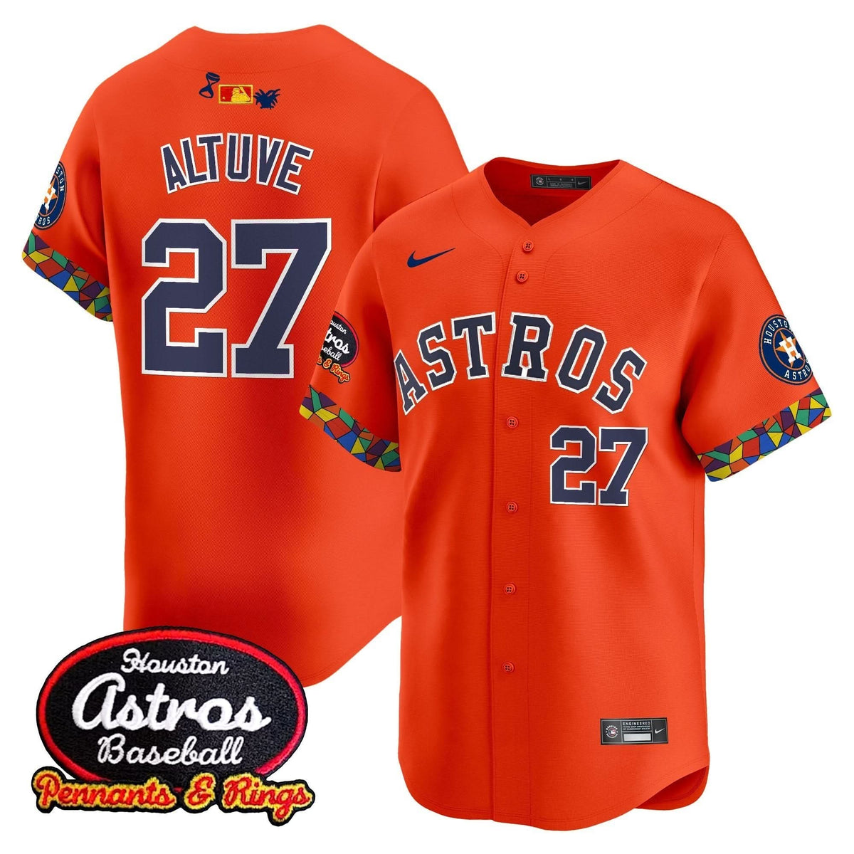 Houston Astros x El Tiempo Cantina Vapor Premier Limited Jersey - Stitched-Cuztomshoes