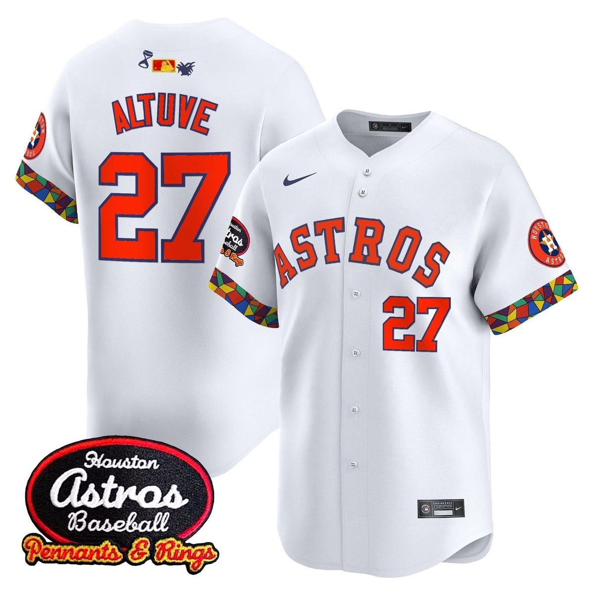 Houston Astros x El Tiempo Cantina Vapor Premier Limited Jersey - Stitched-Cuztomshoes