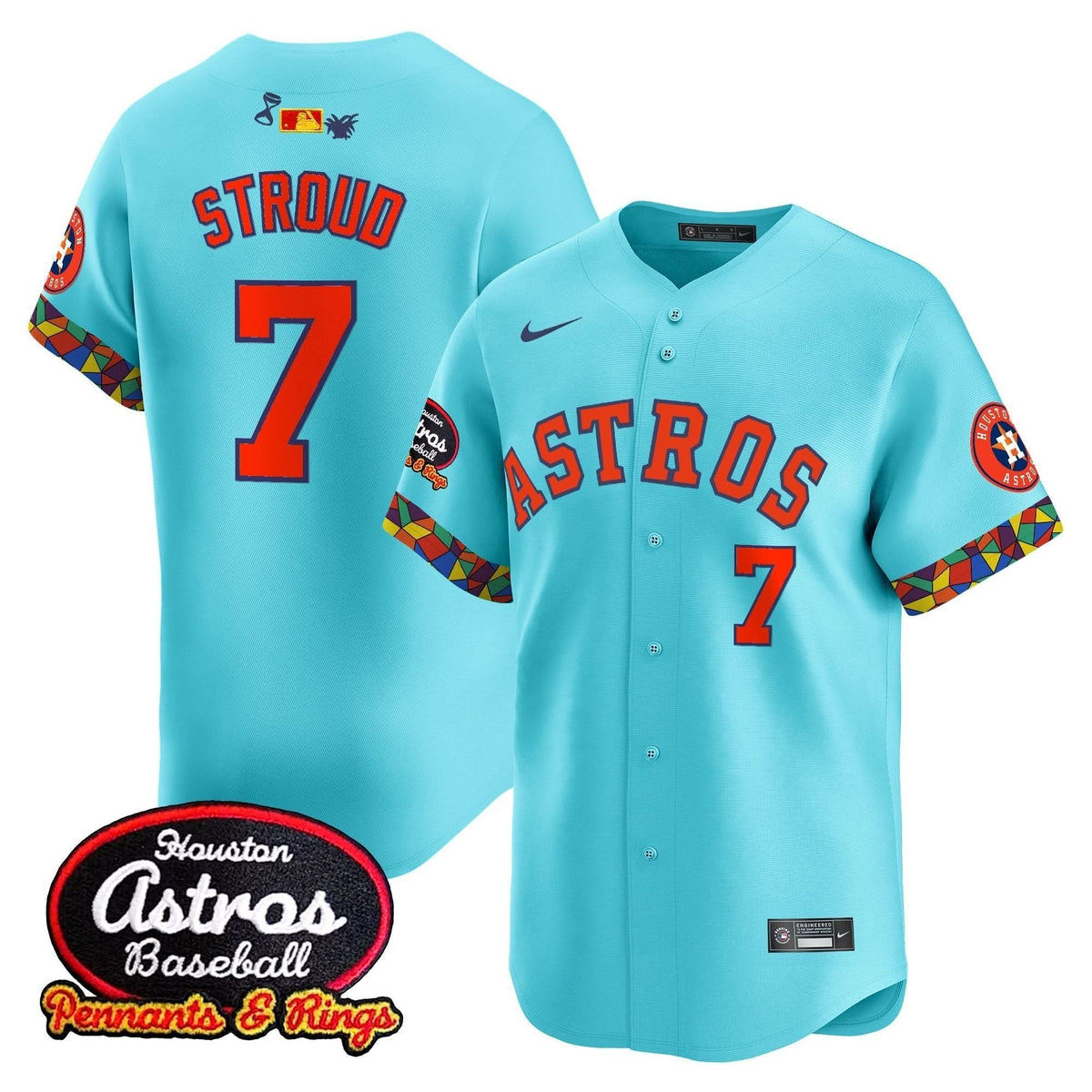 Houston Astros x El Tiempo Cantina Vapor Premier Limited Jersey - Stitched-Cuztomshoes