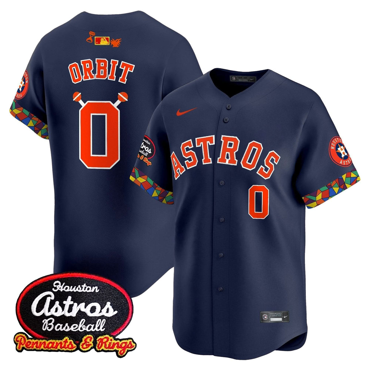Houston Astros x El Tiempo Cantina Vapor Premier Limited Jersey - Stitched-Cuztomshoes