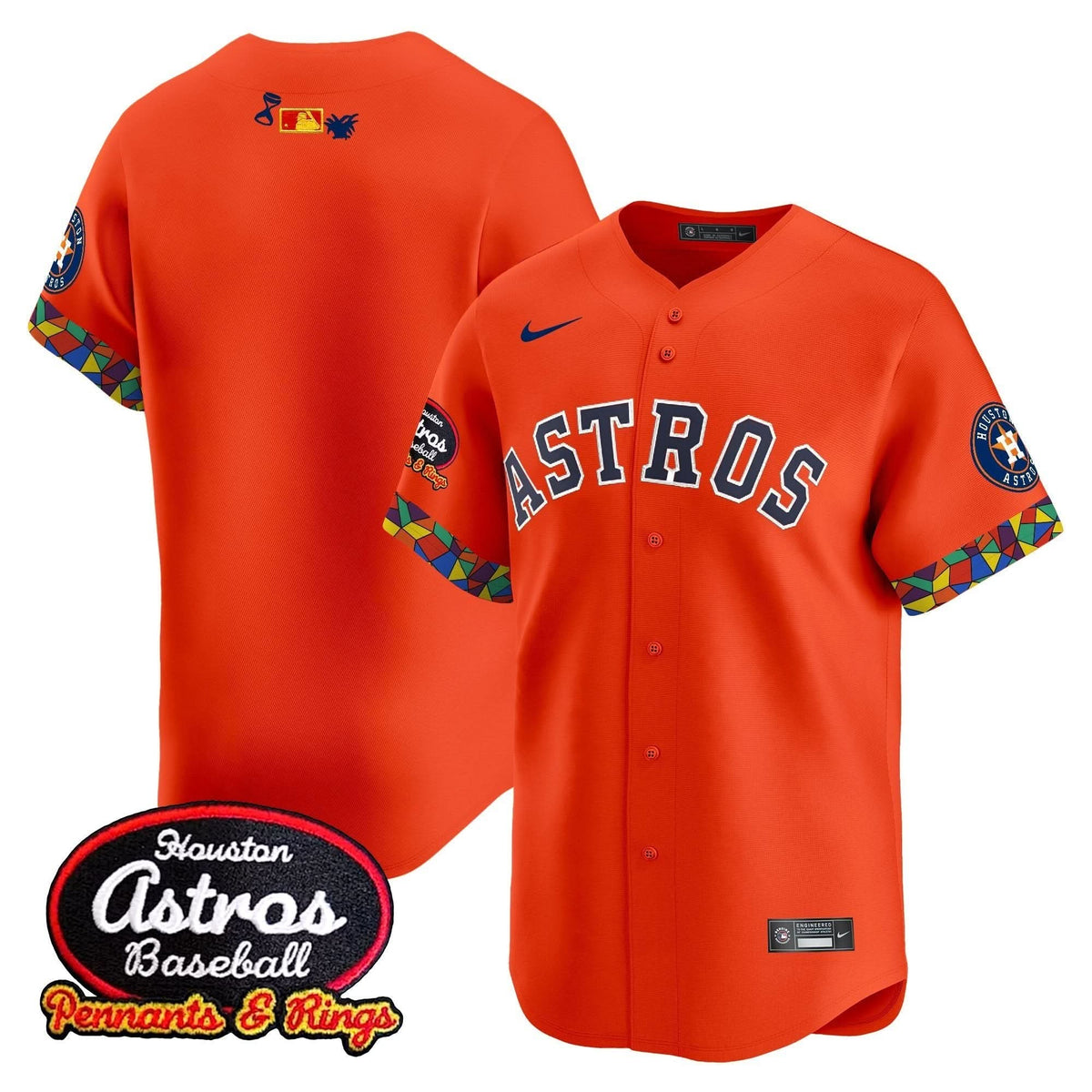 Houston Astros x El Tiempo Cantina Vapor Premier Limited Jersey - Stitched-Cuztomshoes