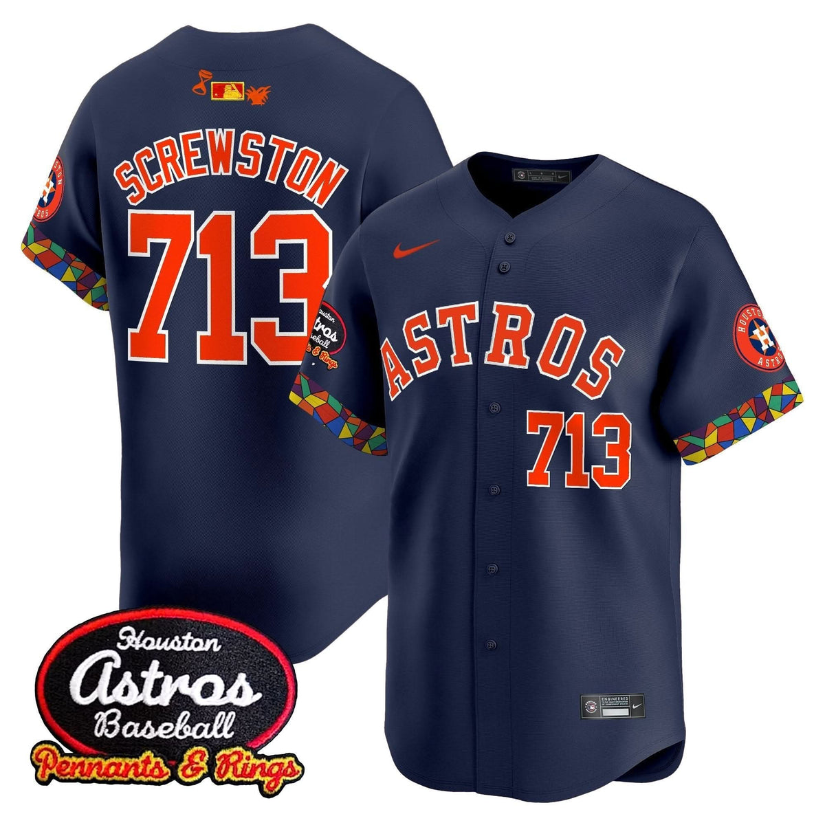 Houston Astros x El Tiempo Cantina Vapor Premier Limited Jersey - Stitched-Cuztomshoes