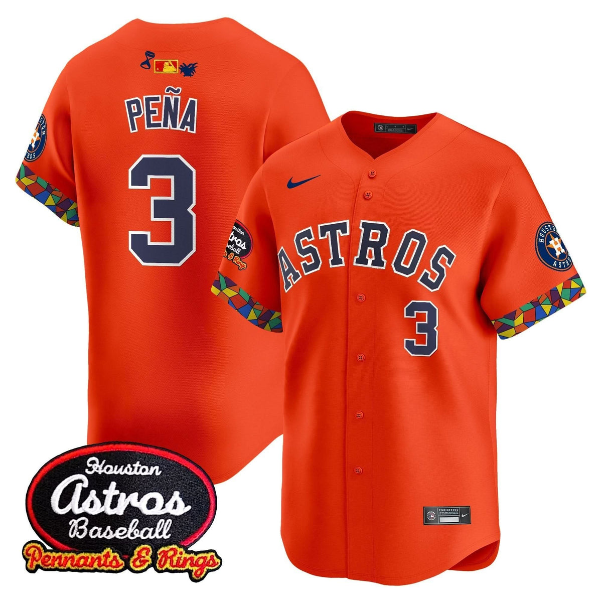 Houston Astros x El Tiempo Cantina Vapor Premier Limited Jersey - Stitched-Cuztomshoes