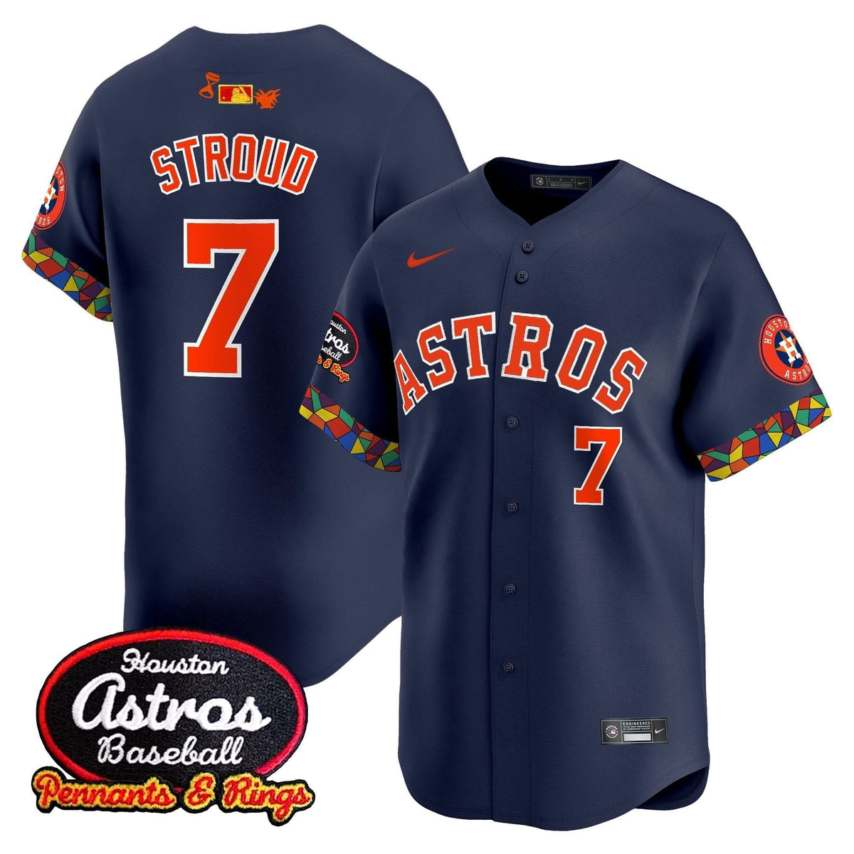 Houston Astros x El Tiempo Cantina Vapor Premier Limited Jersey - Stitched-Cuztomshoes