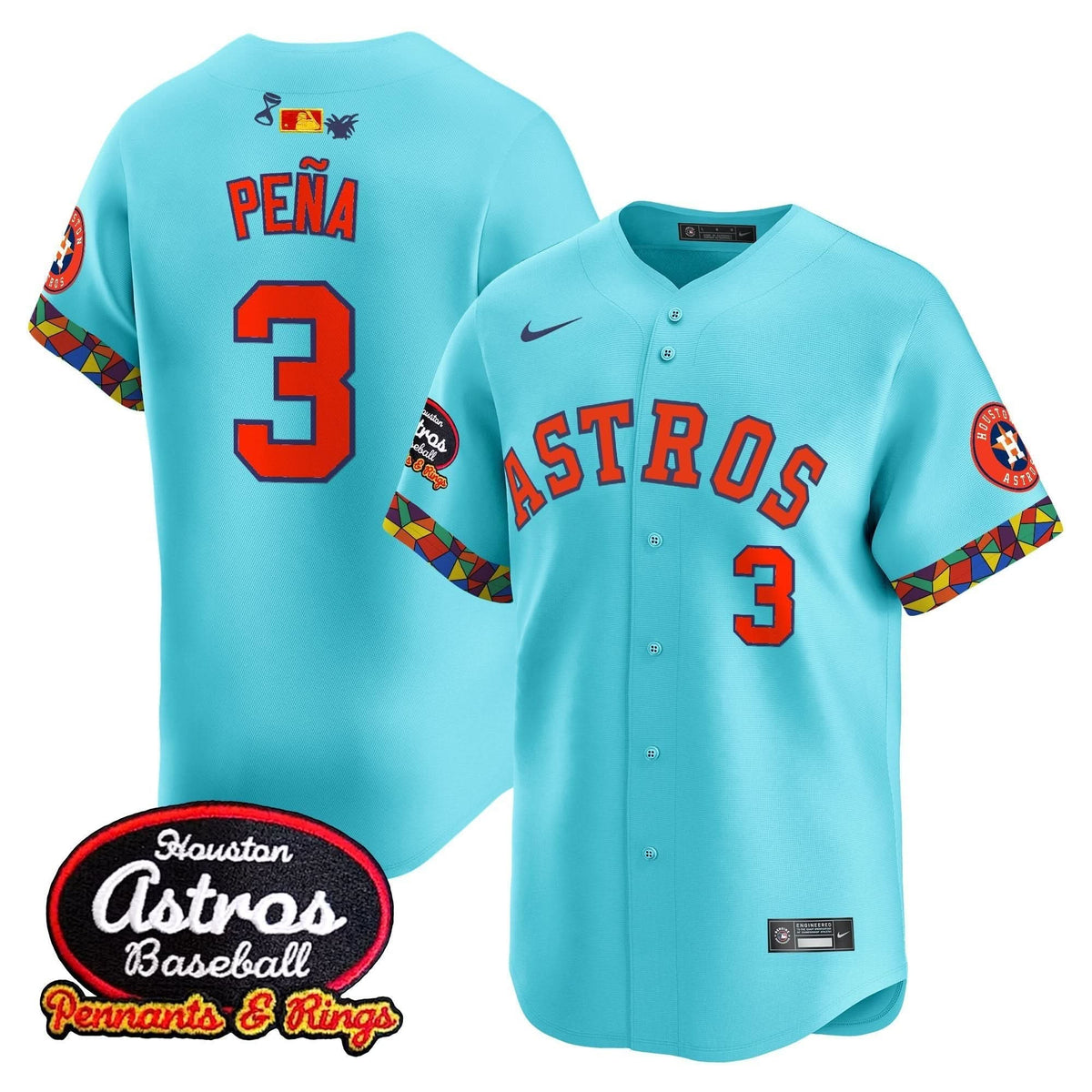Houston Astros x El Tiempo Cantina Vapor Premier Limited Jersey - Stitched-Cuztomshoes