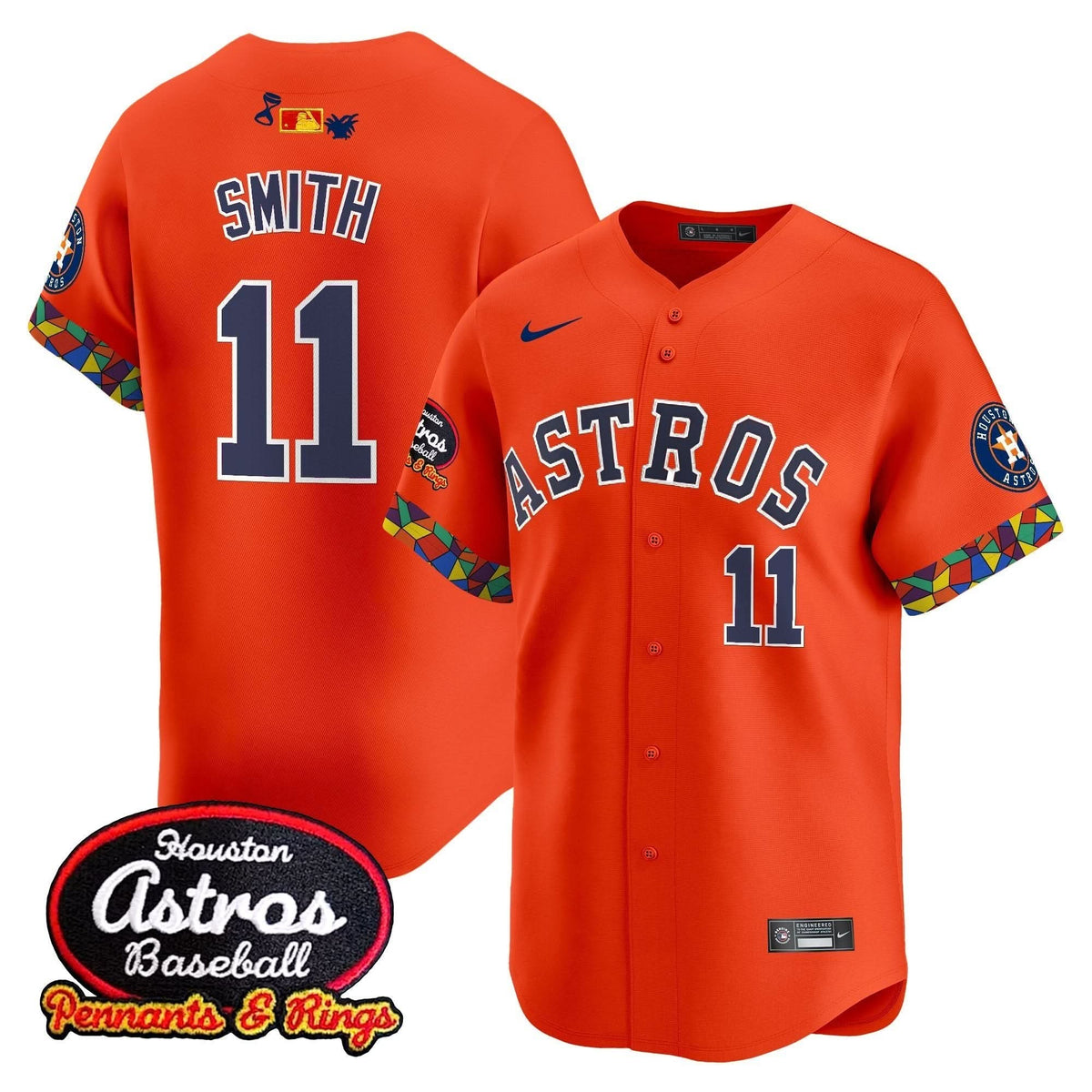 Houston Astros x El Tiempo Cantina Vapor Premier Limited Jersey - Stitched-Cuztomshoes