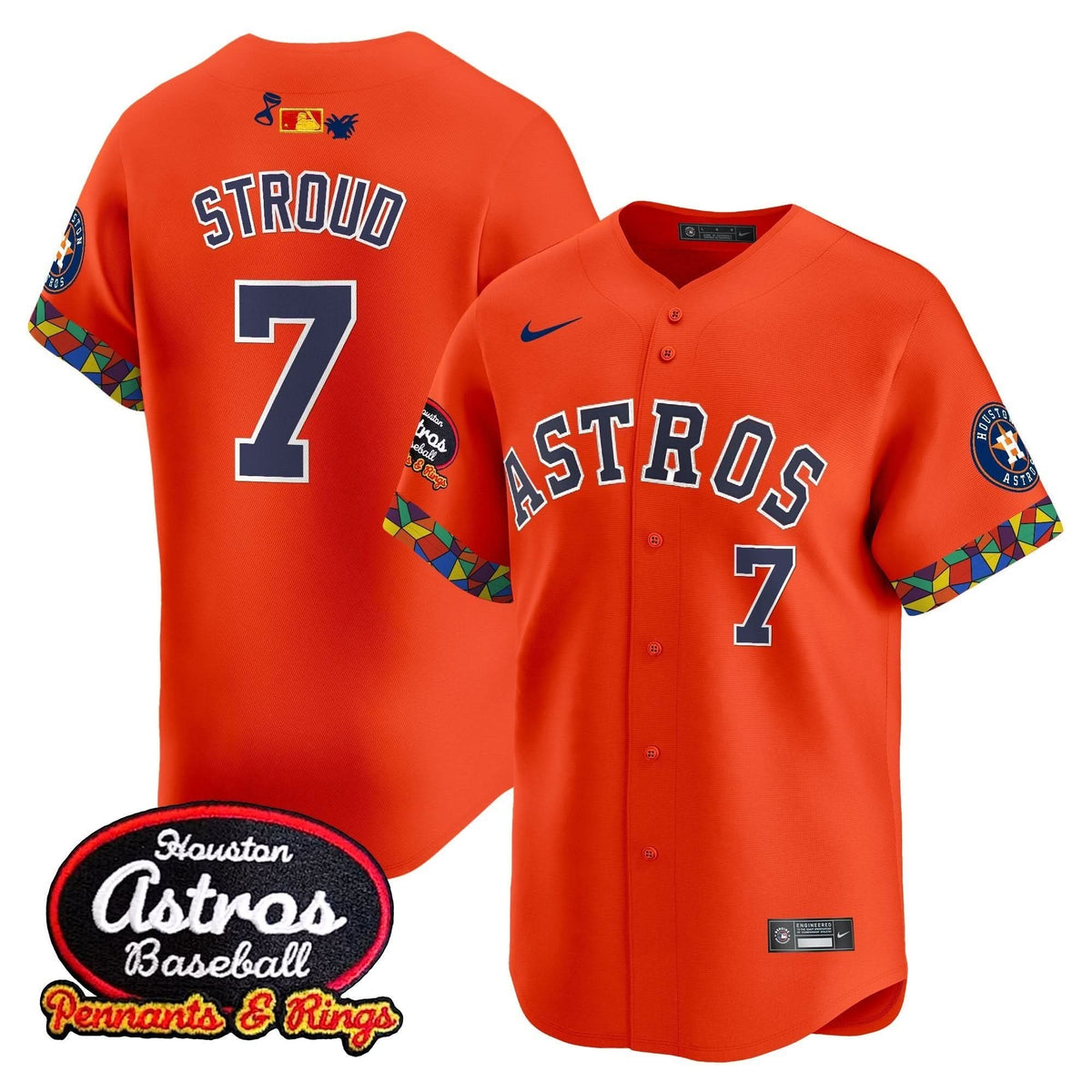 Houston Astros x El Tiempo Cantina Vapor Premier Limited Jersey - Stitched-Cuztomshoes