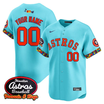 Houston Astros x El Tiempo Cantina Vapor Premier Limited Custom Jersey - Stitched-Cuztomshoes