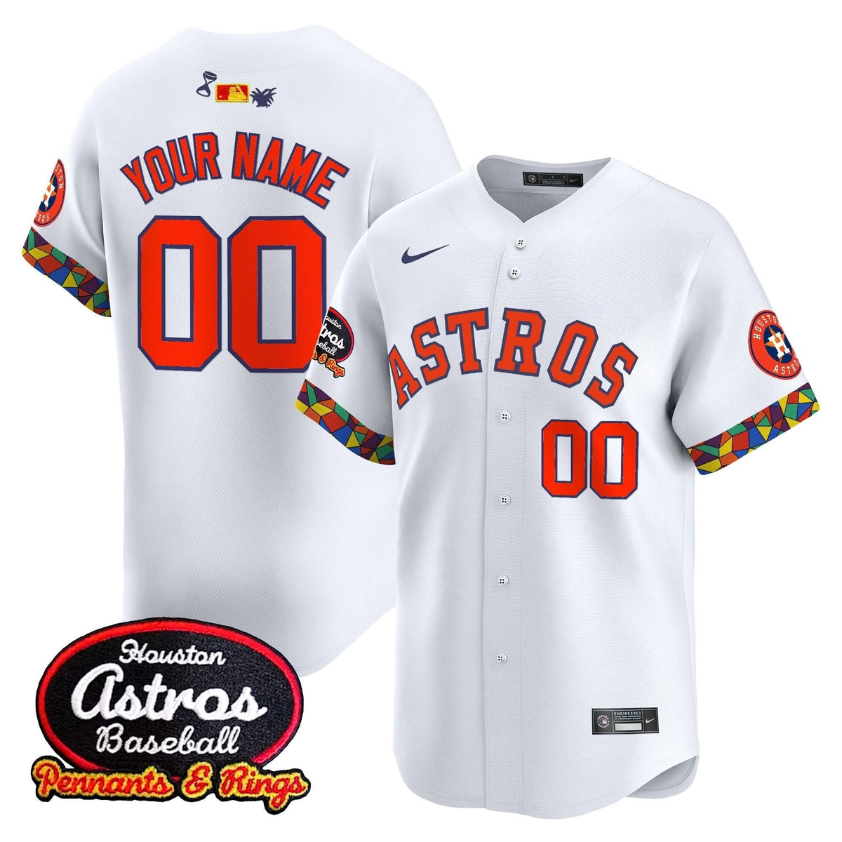 Houston Astros x El Tiempo Cantina Vapor Premier Limited Custom Jersey - Stitched-Cuztomshoes