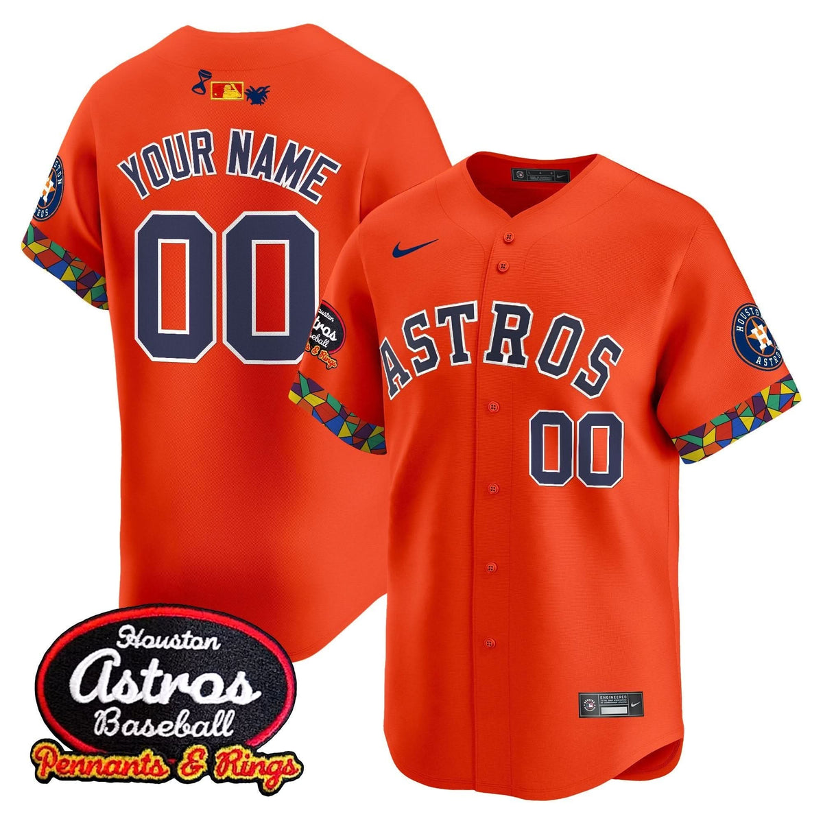 Houston Astros x El Tiempo Cantina Vapor Premier Limited Custom Jersey - Stitched-Cuztomshoes