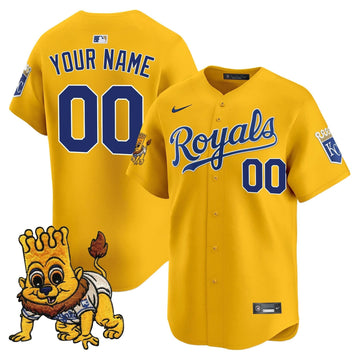 Kansas City Royals Sluggerrr Patch Vapor Premier Limited Custom Jersey - Stitched
