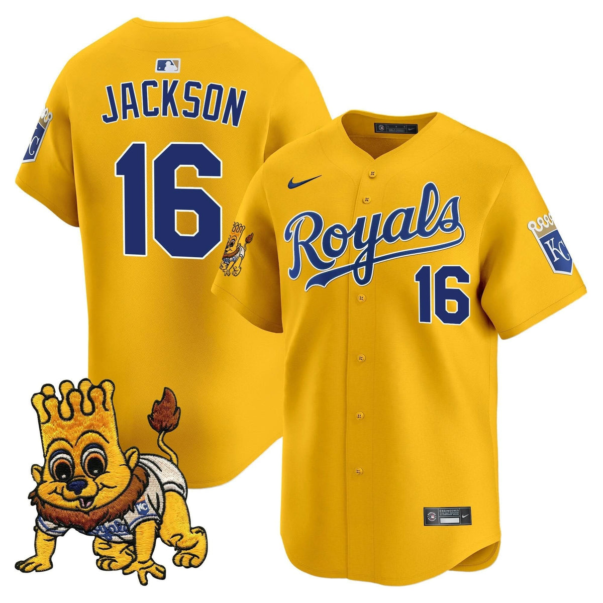 Kansas City Royals Sluggerrr Patch Vapor Premier Limited Jersey - Stitched