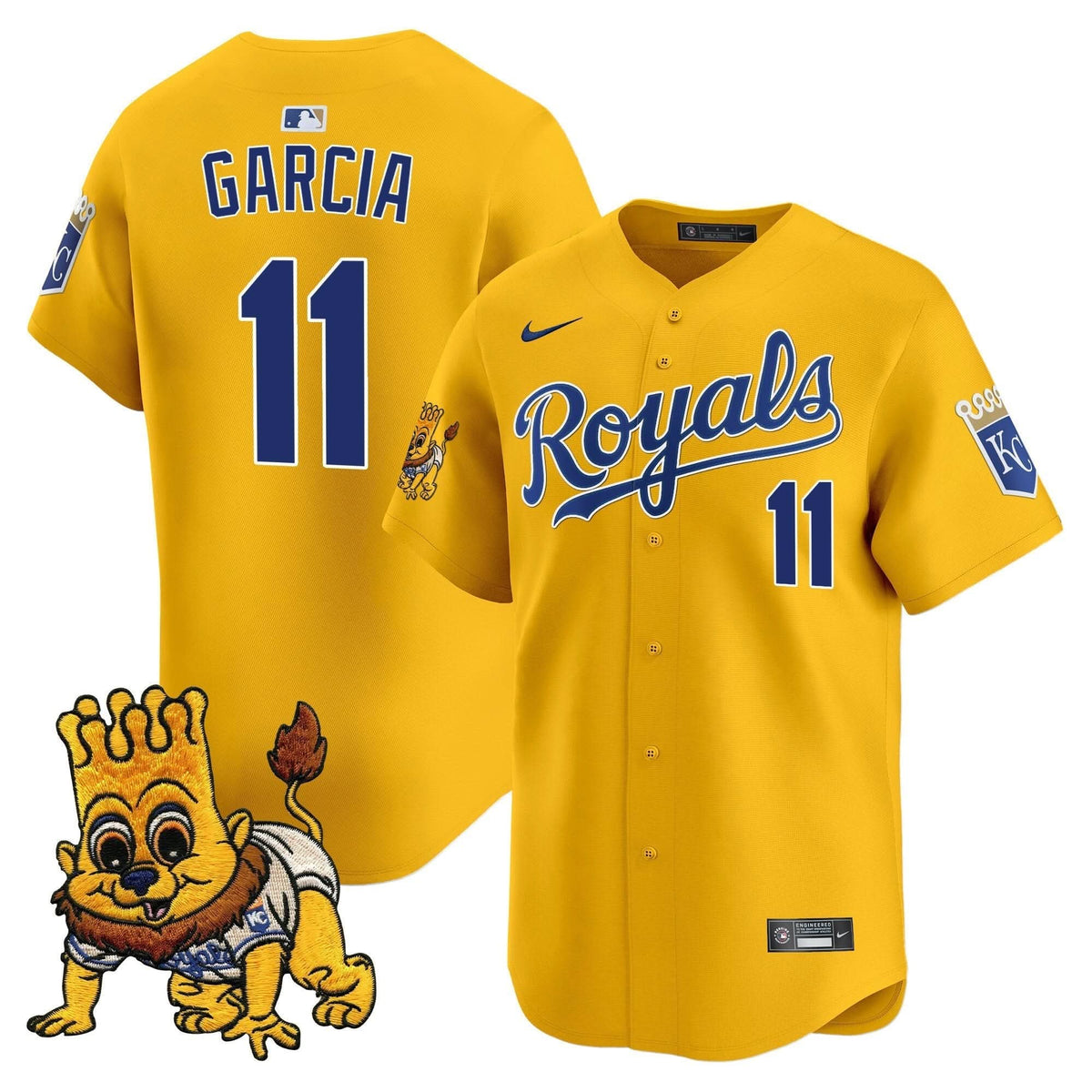 Kansas City Royals Sluggerrr Patch Vapor Premier Limited Jersey - Stitched