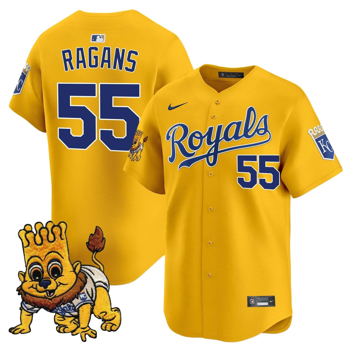 Kansas City Royals Sluggerrr Patch Vapor Premier Limited Jersey - Stitched