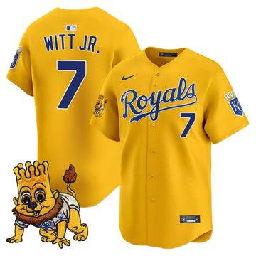 Kansas City Royals Sluggerrr Patch Vapor Premier Limited Jersey - Stitched