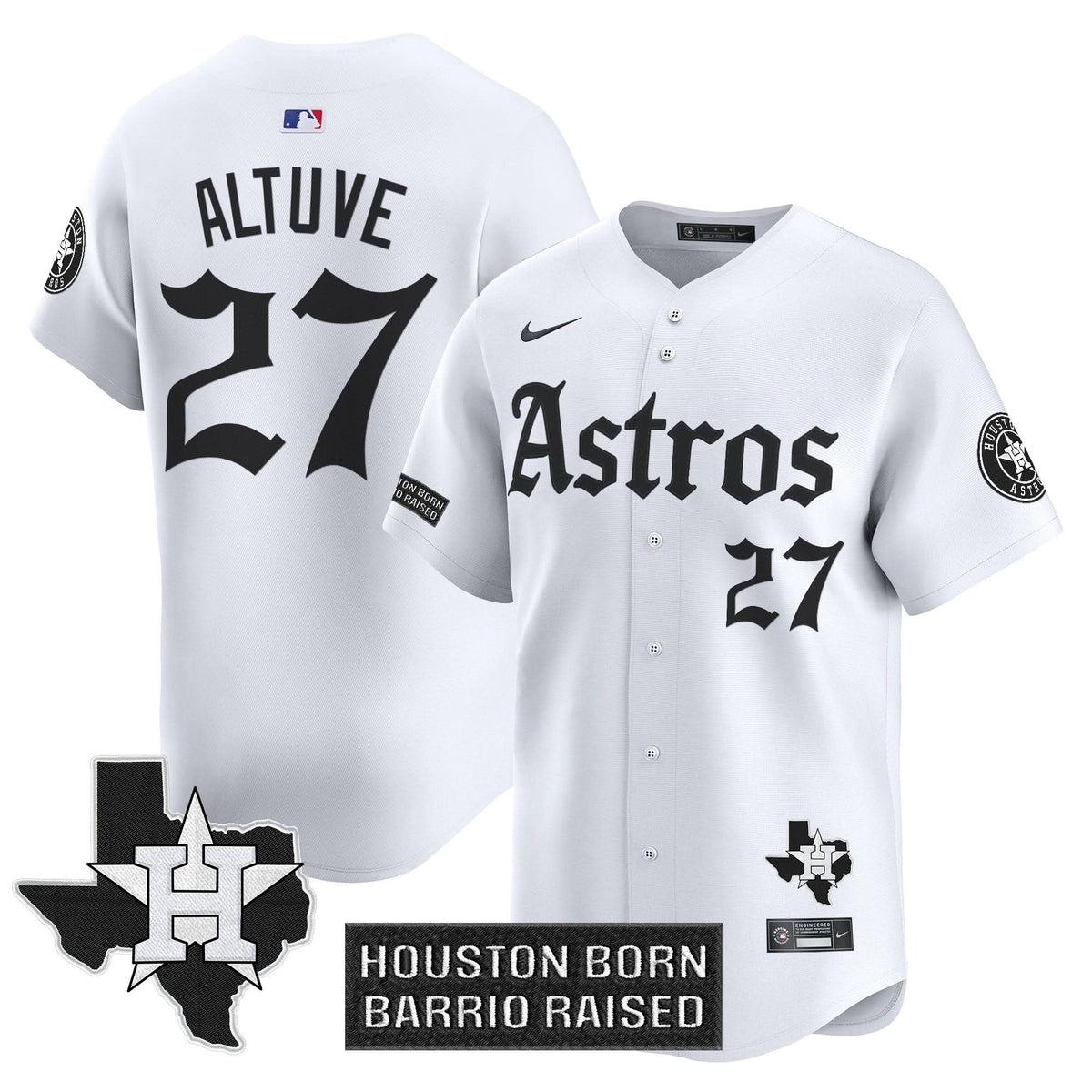 Houston Astros 'Gothic Edition' Vapor Premier Limited Jersey - Stitched-Cuztomshoes