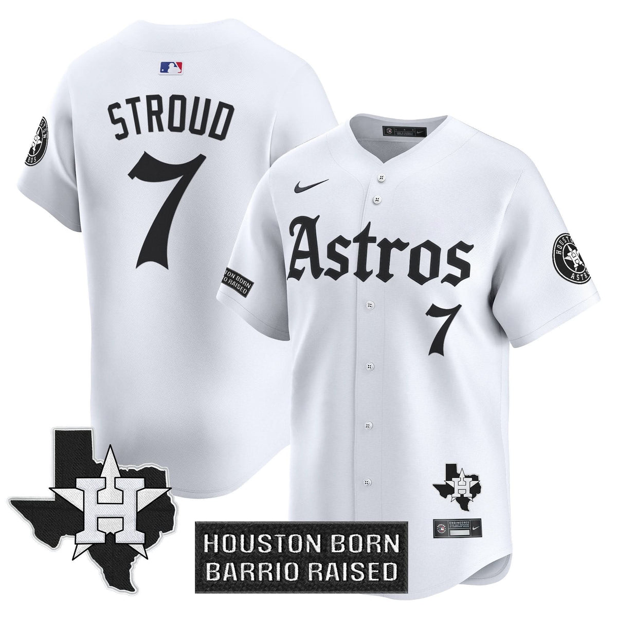 Houston Astros 'Gothic Edition' Vapor Premier Limited Jersey - Stitched-Cuztomshoes