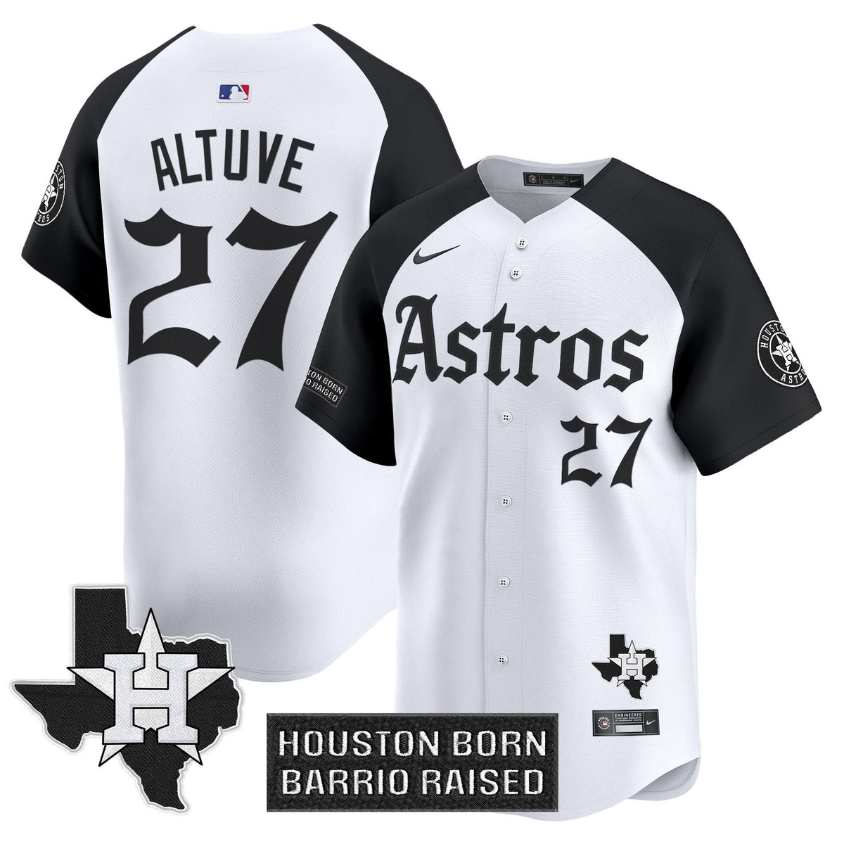 Houston Astros 'Gothic Edition' Vapor Premier Limited Jersey - Stitched-Cuztomshoes