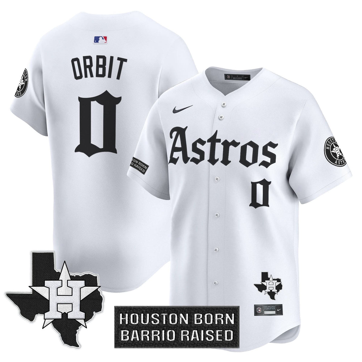 Houston Astros 'Gothic Edition' Vapor Premier Limited Jersey - Stitched-Cuztomshoes