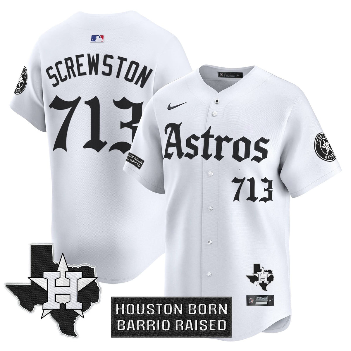 Houston Astros 'Gothic Edition' Vapor Premier Limited Jersey - Stitched-Cuztomshoes