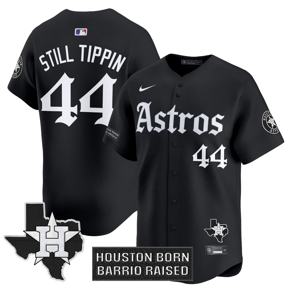 Houston Astros 'Gothic Edition' Vapor Premier Limited Jersey - Stitched-Cuztomshoes