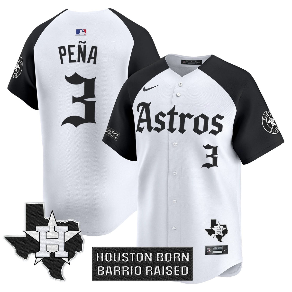 Houston Astros 'Gothic Edition' Vapor Premier Limited Jersey - Stitched-Cuztomshoes