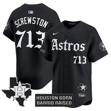Houston Astros 'Gothic Edition' Vapor Premier Limited Jersey - Stitched-Cuztomshoes
