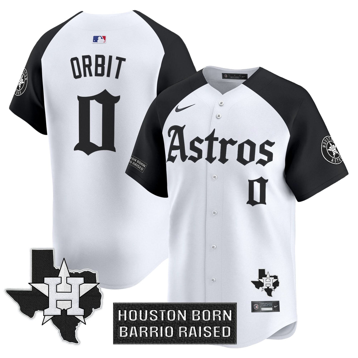 Houston Astros 'Gothic Edition' Vapor Premier Limited Jersey - Stitched-Cuztomshoes