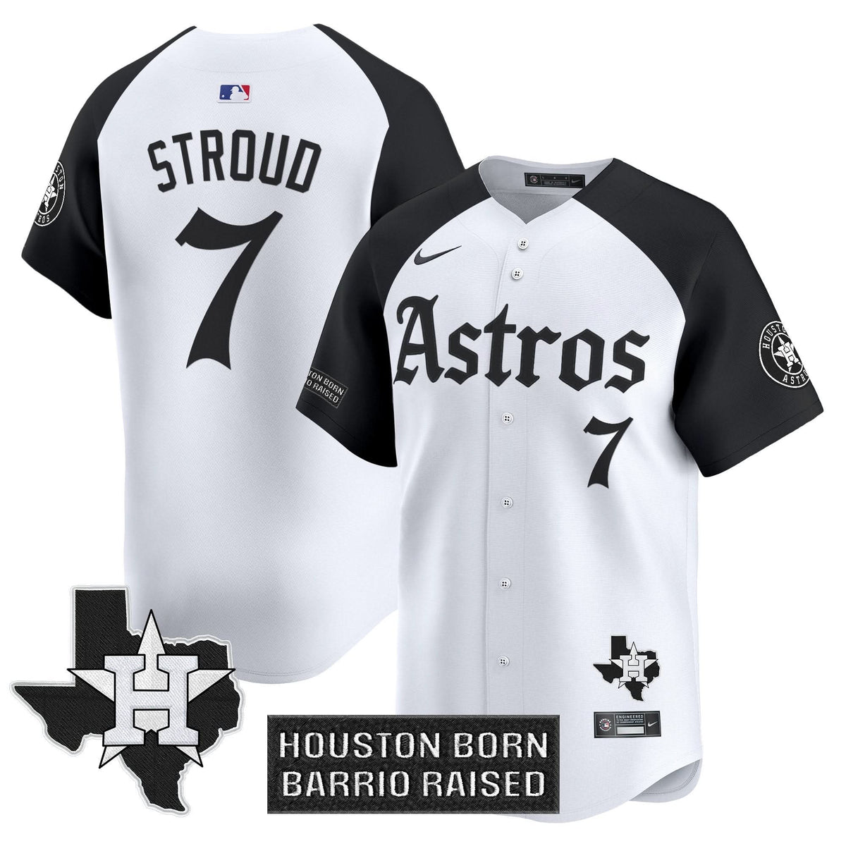 Houston Astros 'Gothic Edition' Vapor Premier Limited Jersey - Stitched-Cuztomshoes