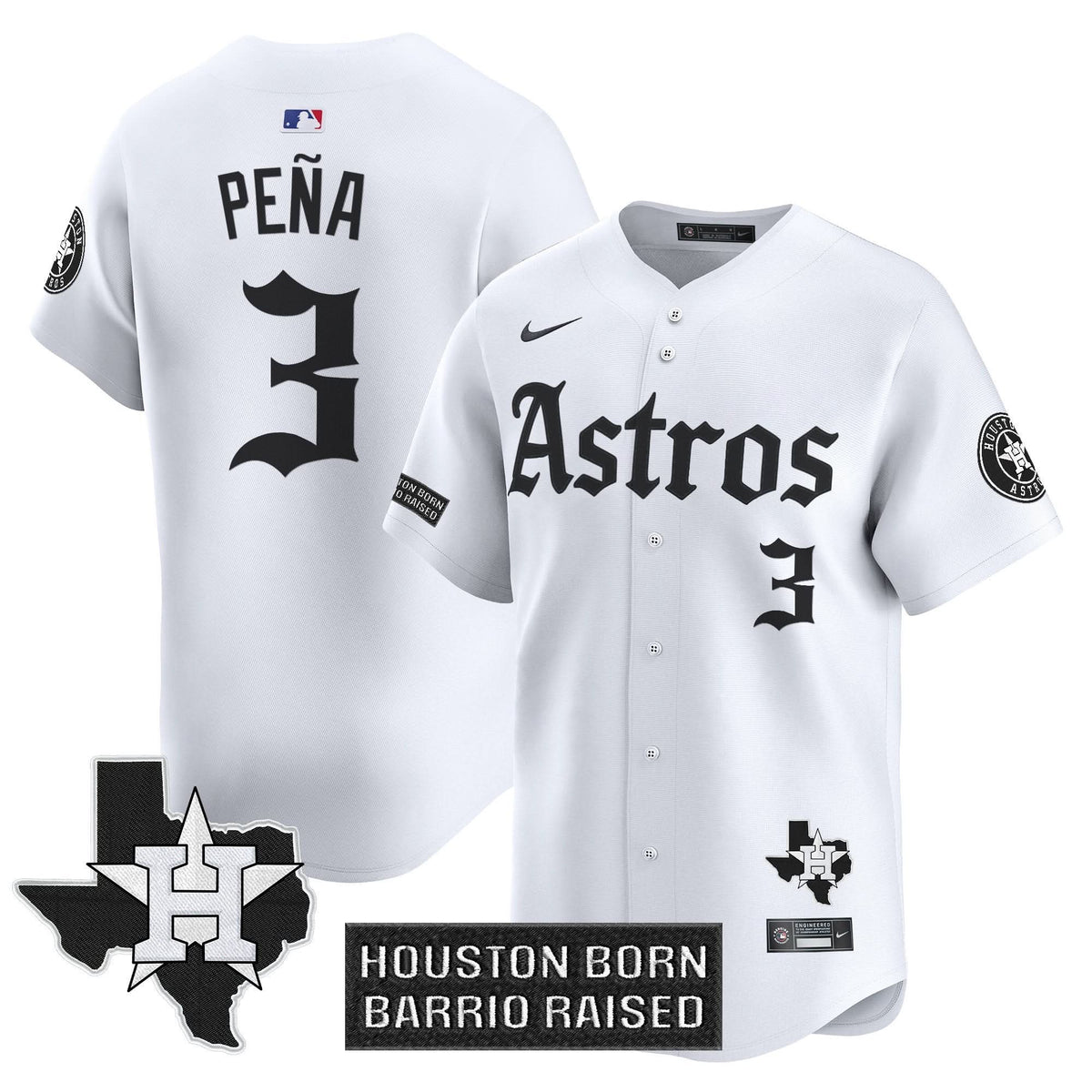 Houston Astros 'Gothic Edition' Vapor Premier Limited Jersey - Stitched-Cuztomshoes