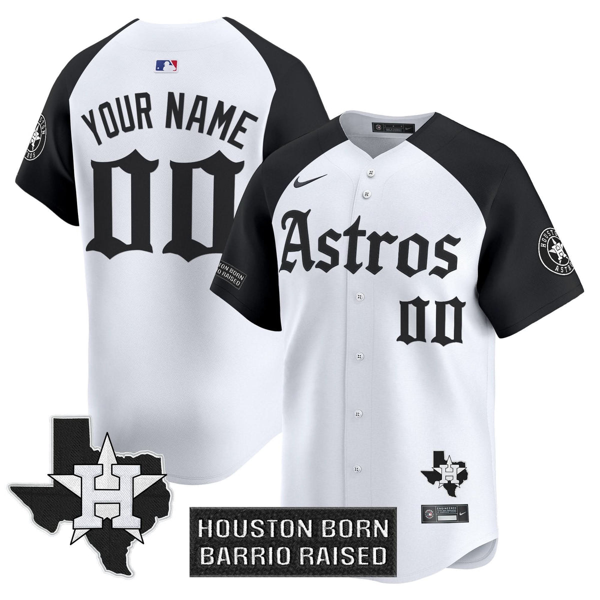 Houston Astros 'Gothic Edition' Vapor Premier Limited Custom Jersey - Stitched-Cuztomshoes
