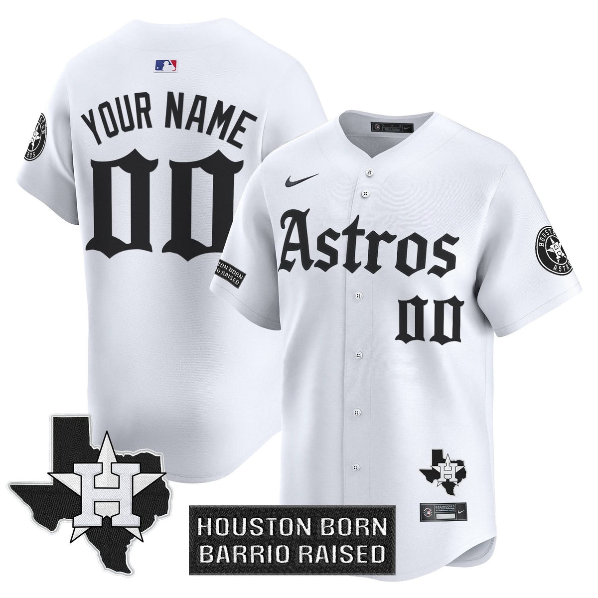 Houston Astros 'Gothic Edition' Vapor Premier Limited Custom Jersey - Stitched-Cuztomshoes