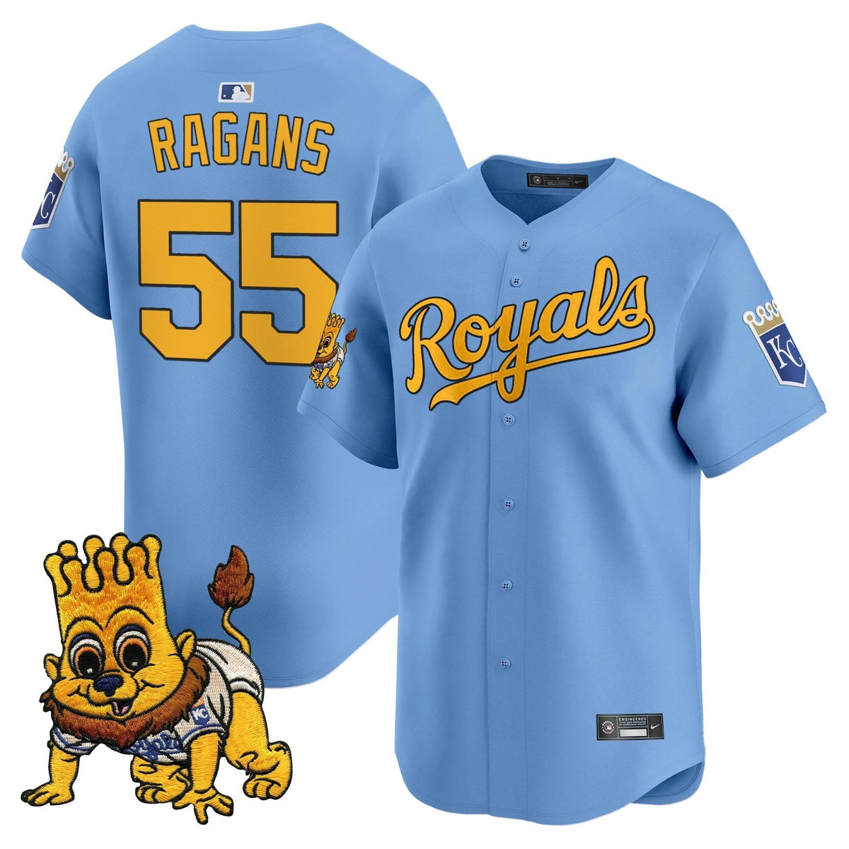 Kansas City Royals Sluggerrr Patch Vapor Premier Limited Jersey - Stitched
