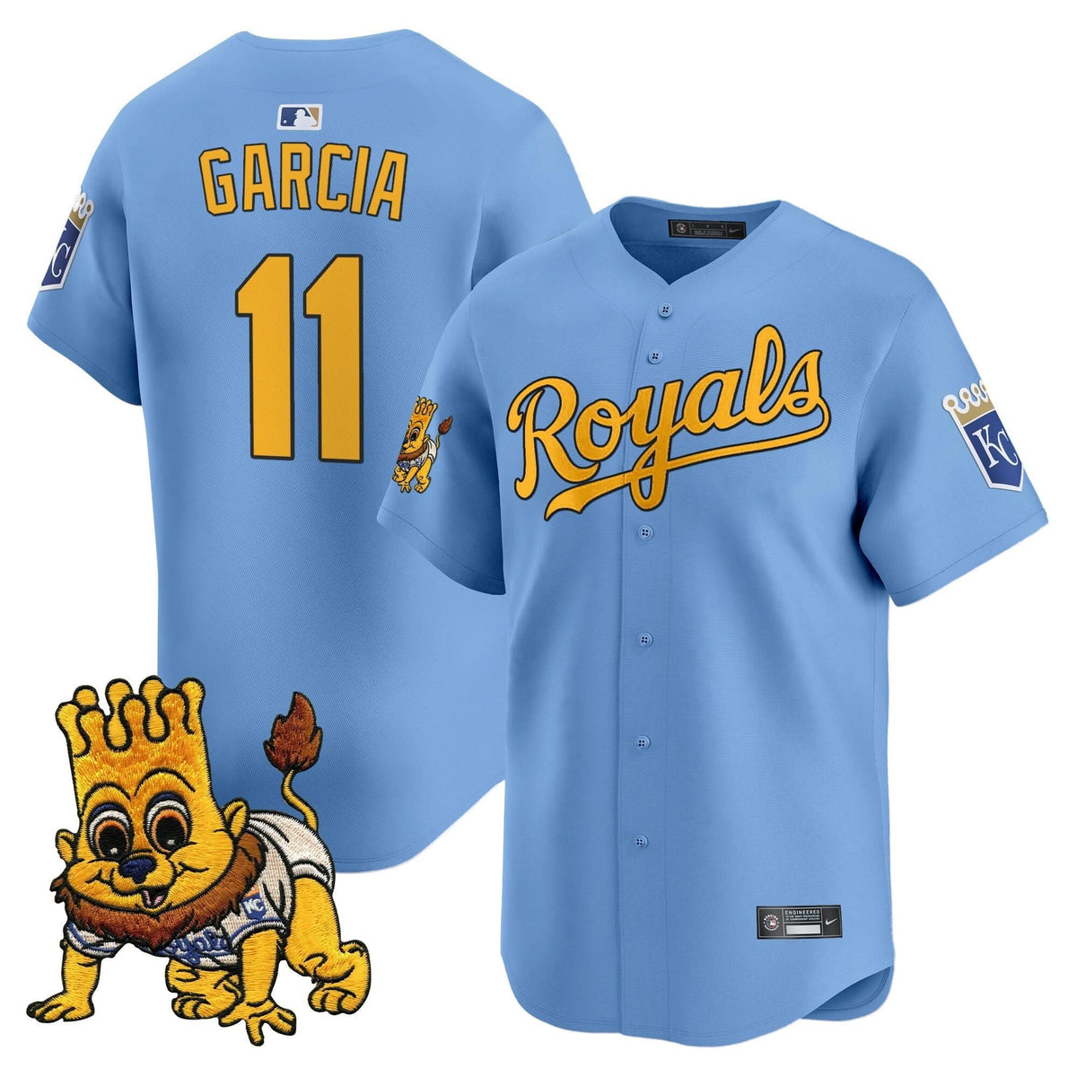 Kansas City Royals Sluggerrr Patch Vapor Premier Limited Jersey - Stitched
